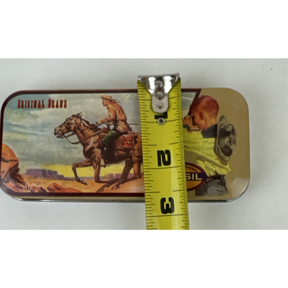 Vintage Fossil Leather Band Watch PARTS Only includes Horse rider tin Repairs - Picture 14 of 14
